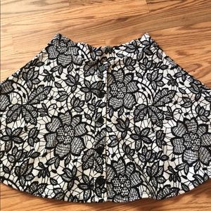 High waisted skater skirt